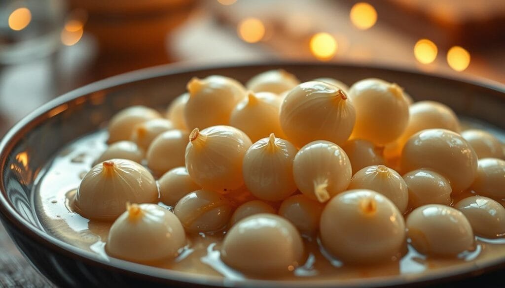 pearl onions in a cream sauce